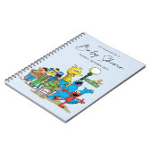 ゴマストリートパルベビーシャワーゲスト&ギフトリスト ノートブック (左側)