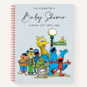 ゴマストリートパルベビーシャワーゲスト&ギフトリスト ノートブック (正面)