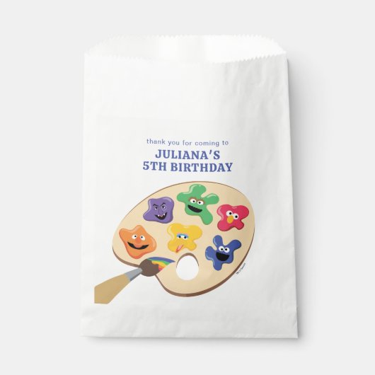 ゴマストリートパルレインボアートパーティー フェイバーバッグ (正面)