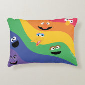 ゴマストリートパルレインボーアクセント枕 アクセントクッション (正面)
