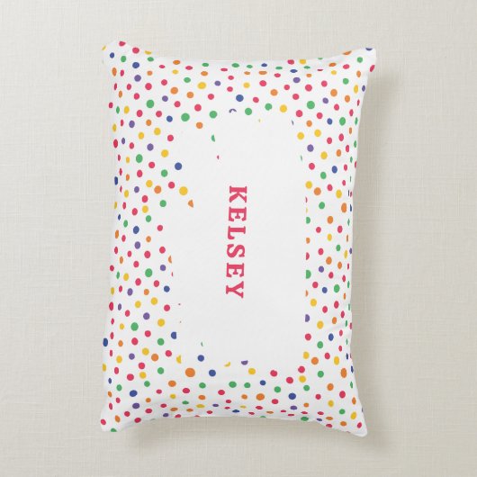 ゴマストリートパルレインボーアクセント枕 アクセントクッション (裏面(縦))