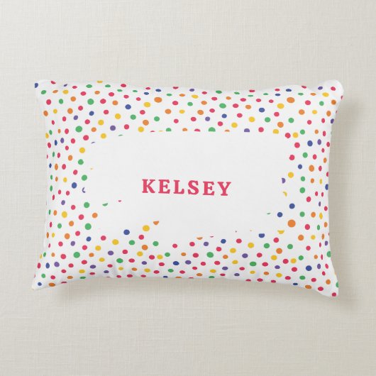 ゴマストリートパルレインボーアクセント枕 アクセントクッション (裏面)