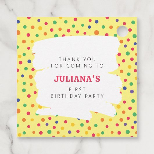 ゴマストリートパルレインボーメッセージカード フェイバータグ (裏面)