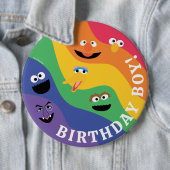 ゴマストリートパルレインボー誕生日ボーイ 缶バッジ (インサイチュ)
