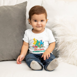 ゴマストリートパル |自分の初めてのクリスマス ベビーTシャツ