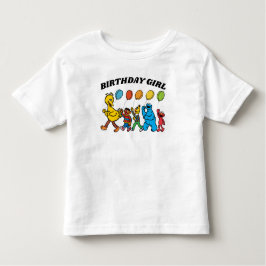 ゴマストリートパル |誕生日ガール誕生日 トドラーTシャツ