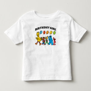 ゴマストリートパル 誕生日ガール誕生日 トドラーTシャツ