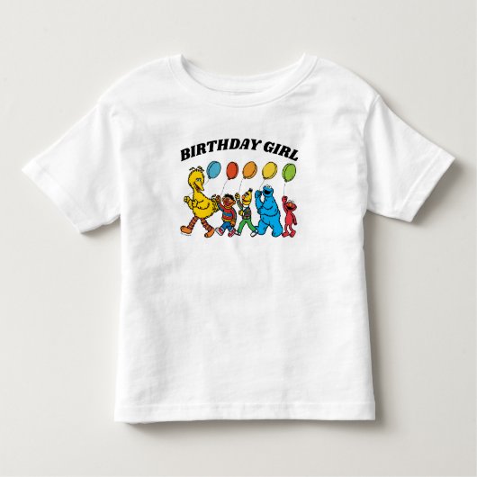 ゴマストリートパル |誕生日ガール誕生日 トドラーTシャツ (正面)