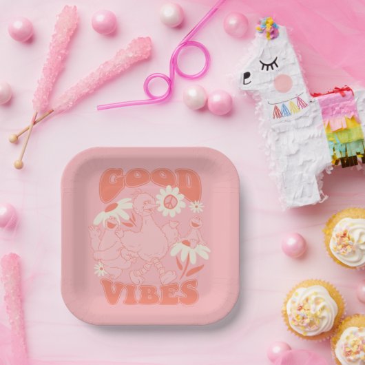 ゴマストリートパル | Good Vibes ペーパープレート (パーティー)