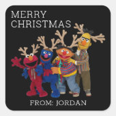 ゴマストリートパル | Merry Christmas Giftラベル スクエアシール (正面)