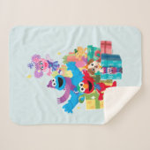 ゴマストリートパールとプレゼント シェルパブランケット (正面(横))