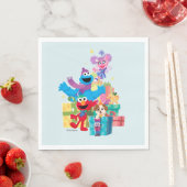 ゴマストリートパールとプレゼント スタンダードランチョンナプキン (インサイチュ)