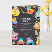 ゴマストリートパール紙吹雪誕生日ありがとう カード (黄色い花)