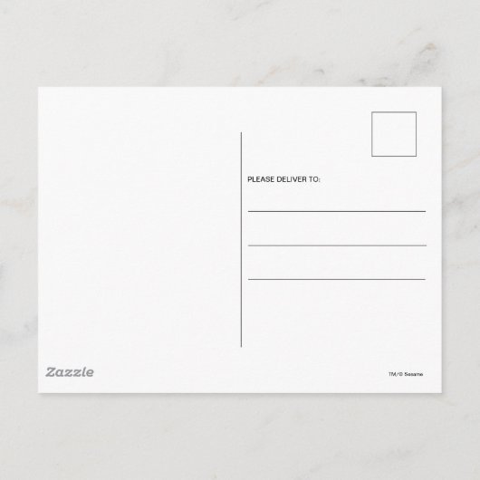 ゴマストリートパール紙吹雪誕生日 ポストカード (裏面)