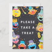 ゴマストリートパール紙吹雪 |お楽しみください 招待状 (正面)