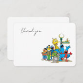 ゴマストリートパール赤ちゃんシャワーありがとう 招待状 (正面/裏面)