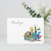 ゴマストリートパール赤ちゃんシャワーありがとう 招待状 (スタンド正面)