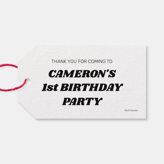 ゴマストリートパール風船誕生日ありがとう ギフトタグ (裏面横)