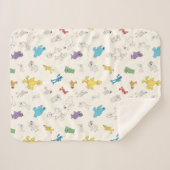 ゴマストリートパール |カラフルヴィンテージ シェルパブランケット (正面(横))