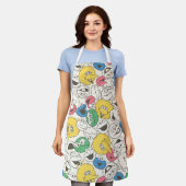 ゴマストリートパール |ビッグヘッドヴィンテージパターン エプロン (着用した状態)