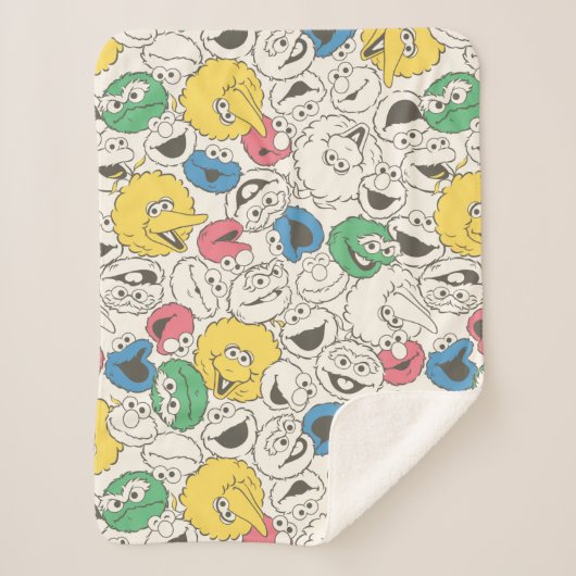 ゴマストリートパール |ビッグヘッドヴィンテージパターン シェルパブランケット (正面)