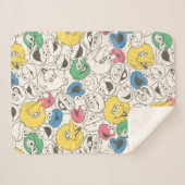 ゴマストリートパール |ビッグヘッドヴィンテージパターン シェルパブランケット (正面(横))