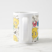 ゴマストリートパール |ビッグヘッドヴィンテージパターン ジャンボコーヒーマグカップ (裏面)