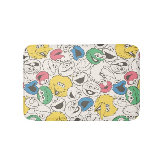 ゴマストリートパール |ビッグヘッドヴィンテージパターン バスマット (正面)