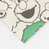 ゴマストリートパール |ビッグヘッドヴィンテージパターン フリースブランケット (角)