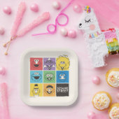 ゴマストリートパール |色ブロック ペーパープレート (パーティー)