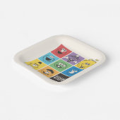 ゴマストリートパール |色ブロック ペーパープレート (傾斜あり)