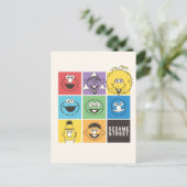 ゴマストリートパール |色ブロック ポストカード (スタンド正面)