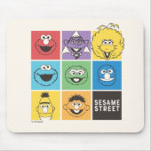 ゴマストリートパール |色ブロック マウスパッド (正面)