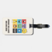 ゴマストリートパール |色ブロック |名前の追加 ラゲッジタグ (裏面横)