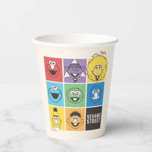 ゴマストリートパール |色ブロック 紙コップ (正面)