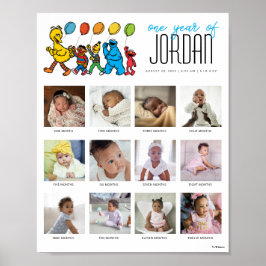 ゴマストリートpals風船1年12ヶ月 ポスター