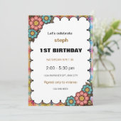 ゴマパーソナライズされた通り招待状 招待状 (スタンド正面)