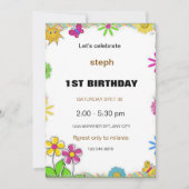 ゴマパーソナライズされた通り招待状 招待状 (正面)