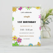 ゴマパーソナライズされた通り招待状 招待状 (スタンド正面)