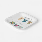 ゴマパールのボディスーツ赤ちゃんシャワー ペーパープレート (傾斜あり)