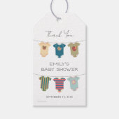 ゴマパールボディスーツ赤ちゃんシャワーありがとう ギフトタグ (正面)