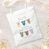 ゴマパールボディスーツ赤ちゃんシャワーありがとう フェイバーバッグ (クリップ留めされた状態)