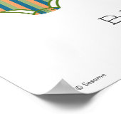 ゴマパールボディスーツ赤ちゃんシャワー歓迎 ポスター (角)