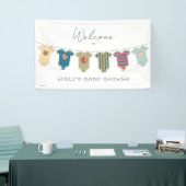 ゴマパールボディスーツ赤ちゃんシャワー歓迎 横断幕 (トレードショー)