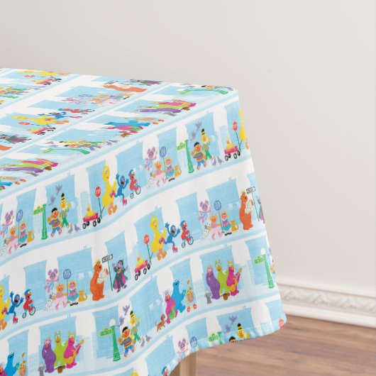 ゴマパール歩くセサミストリート模様 テーブルクロス (インサイチュ)