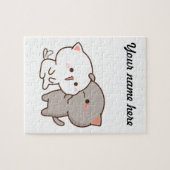 ゴマピーチキスをするパズル ジグソーパズル (横)