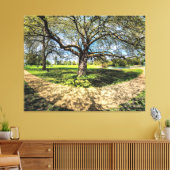 ゴマンチェスターの飛行機の木の思い出に。 キャンバスプリント (インサイチュ (リビング))