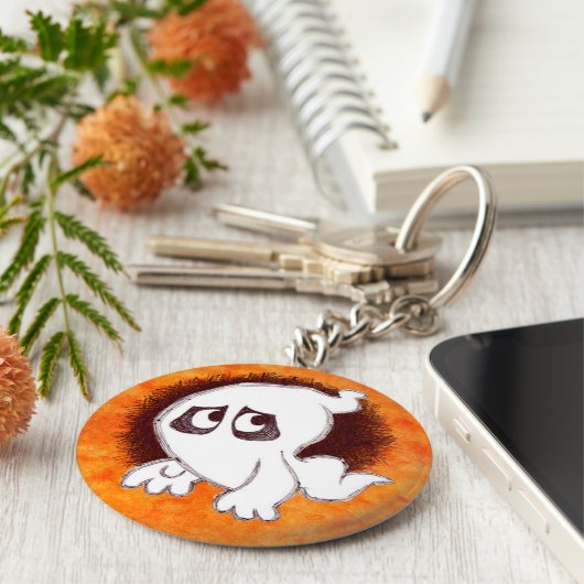 ゴマーザ幽霊キーチェーン キーホルダー (側面)