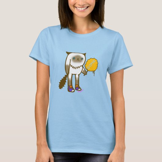 ゴマ缶は綿のキャンディス Tシャツ (正面)