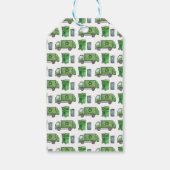 ゴミごみトラック誕生日ありがとうラベル ギフトタグ (裏面)